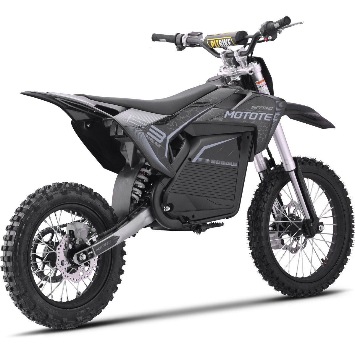 72V 5kW Electric Dirt Bike — Full-Size, 250cc-Equivalent Power