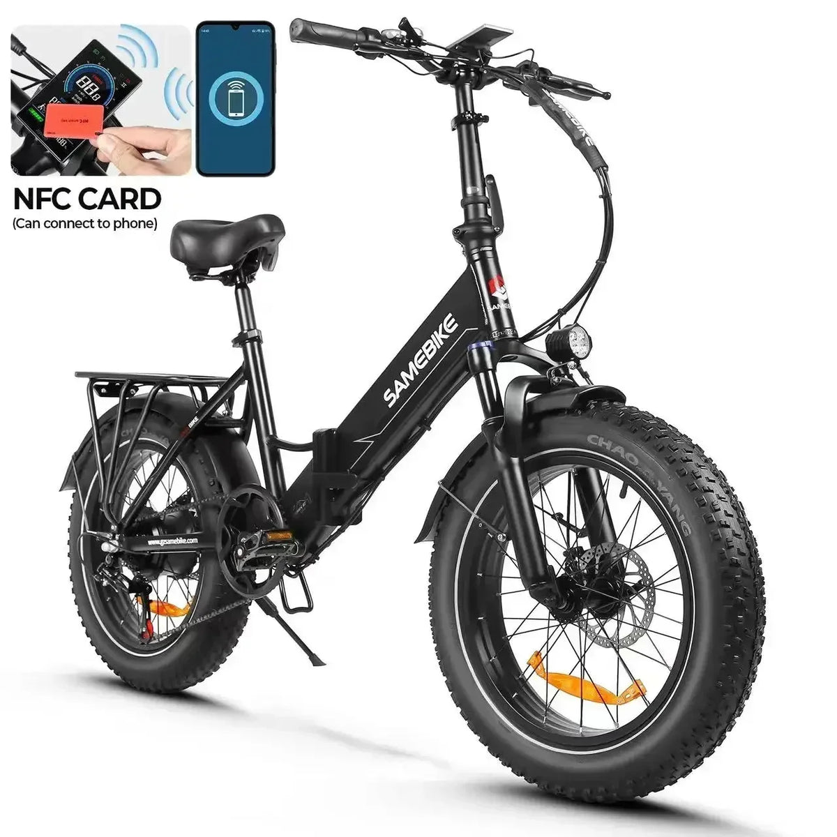 Folding Fat-Tire E-Bike 750W — 48V 13Ah, 20×4.0 Tires, City and Trail