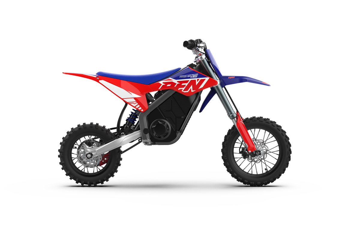 RFN Warrior SX-E5 Youth Electric Dirt Bike — 48V 5kW, 37.5 MPH
