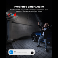 Solar Panel Built-In Smart Security Camera Kit-3Mp and Cross Camera Track with 32GB Storage Home Base, No Monthly Fee
