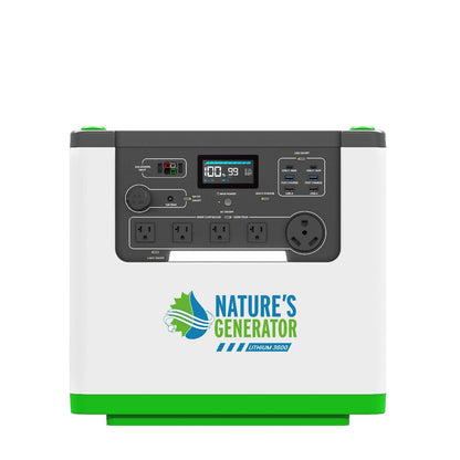 Nature's Generator L3600 Expandable Power Station — 3600W, 3072Wh LiFePO4