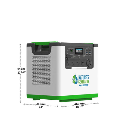 Nature's Generator L3600 Expandable Power Station — 3600W, 3072Wh LiFePO4