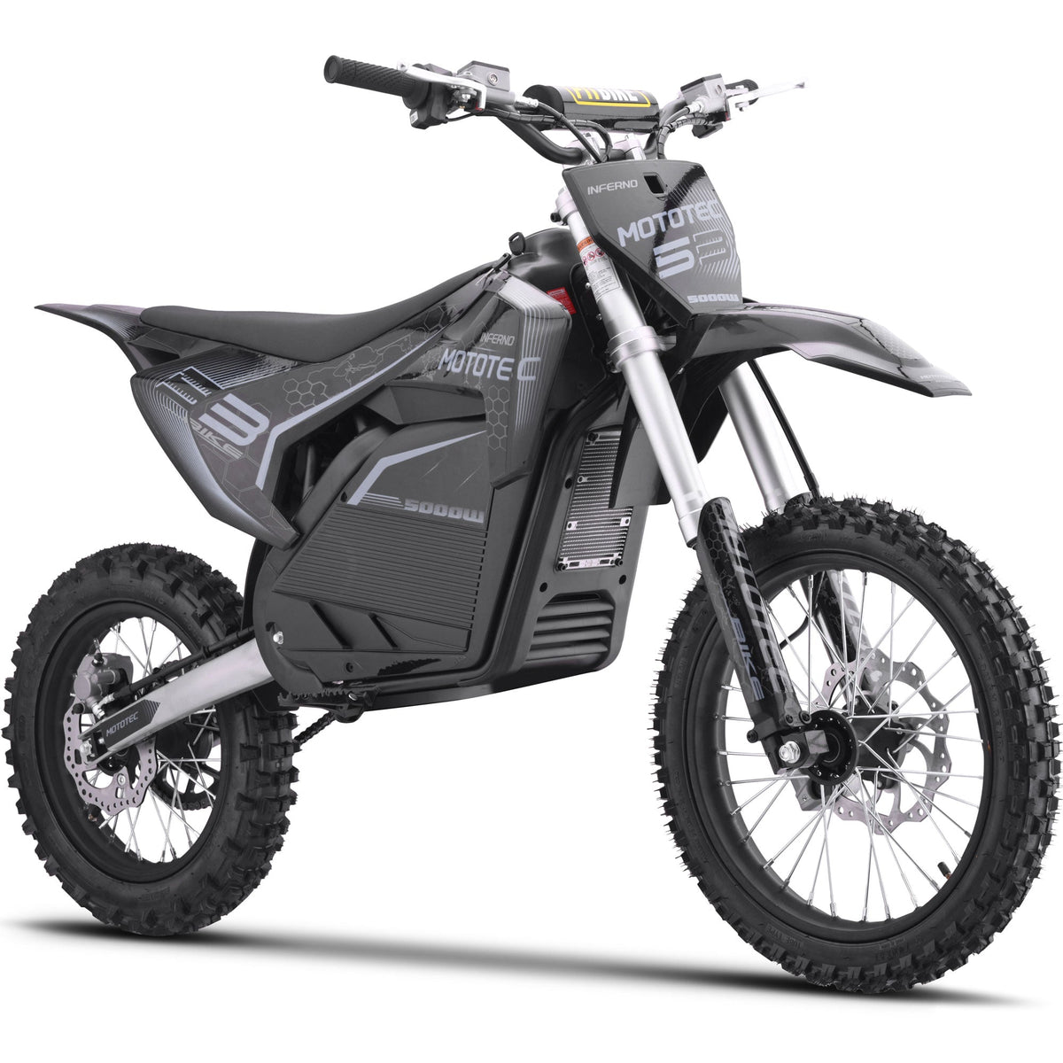 72V 5kW Electric Dirt Bike — Full-Size, 250cc-Equivalent Power
