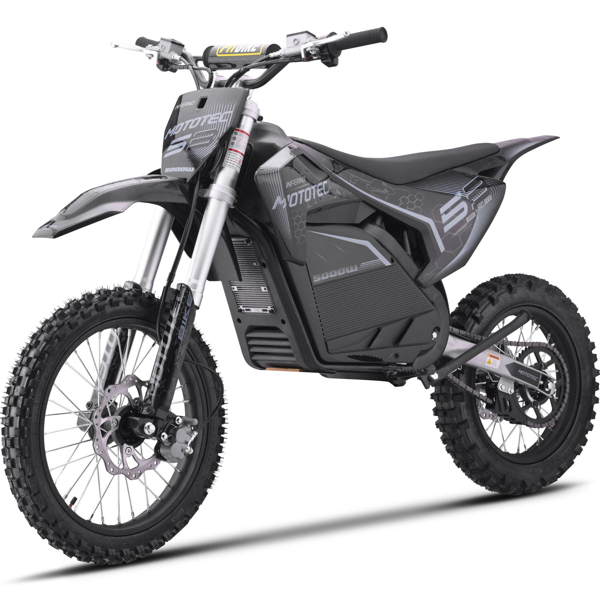72V 5kW Electric Dirt Bike — Full-Size, 250cc-Equivalent Power