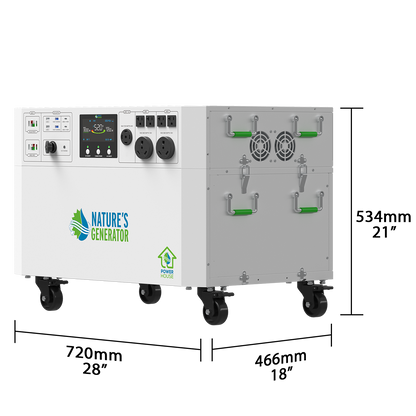 Nature's Generator Powerhouse Gen 2 Whole-Home Generator — 7200W, 4800Wh