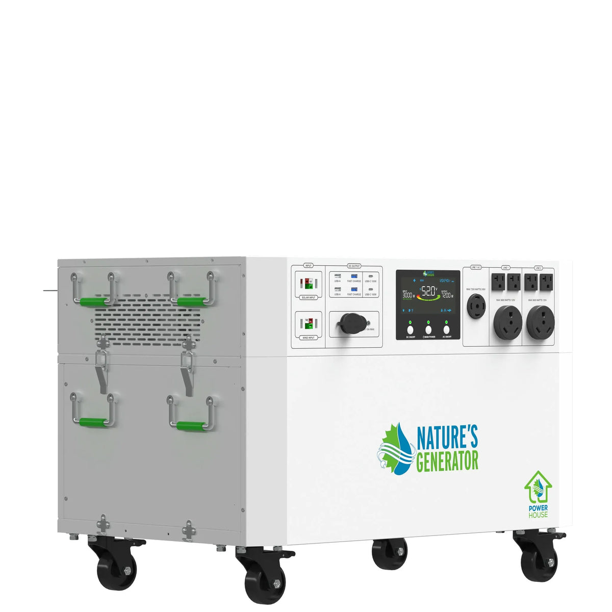 Nature's Generator Powerhouse Gen 2 Whole-Home Generator — 7200W, 4800Wh