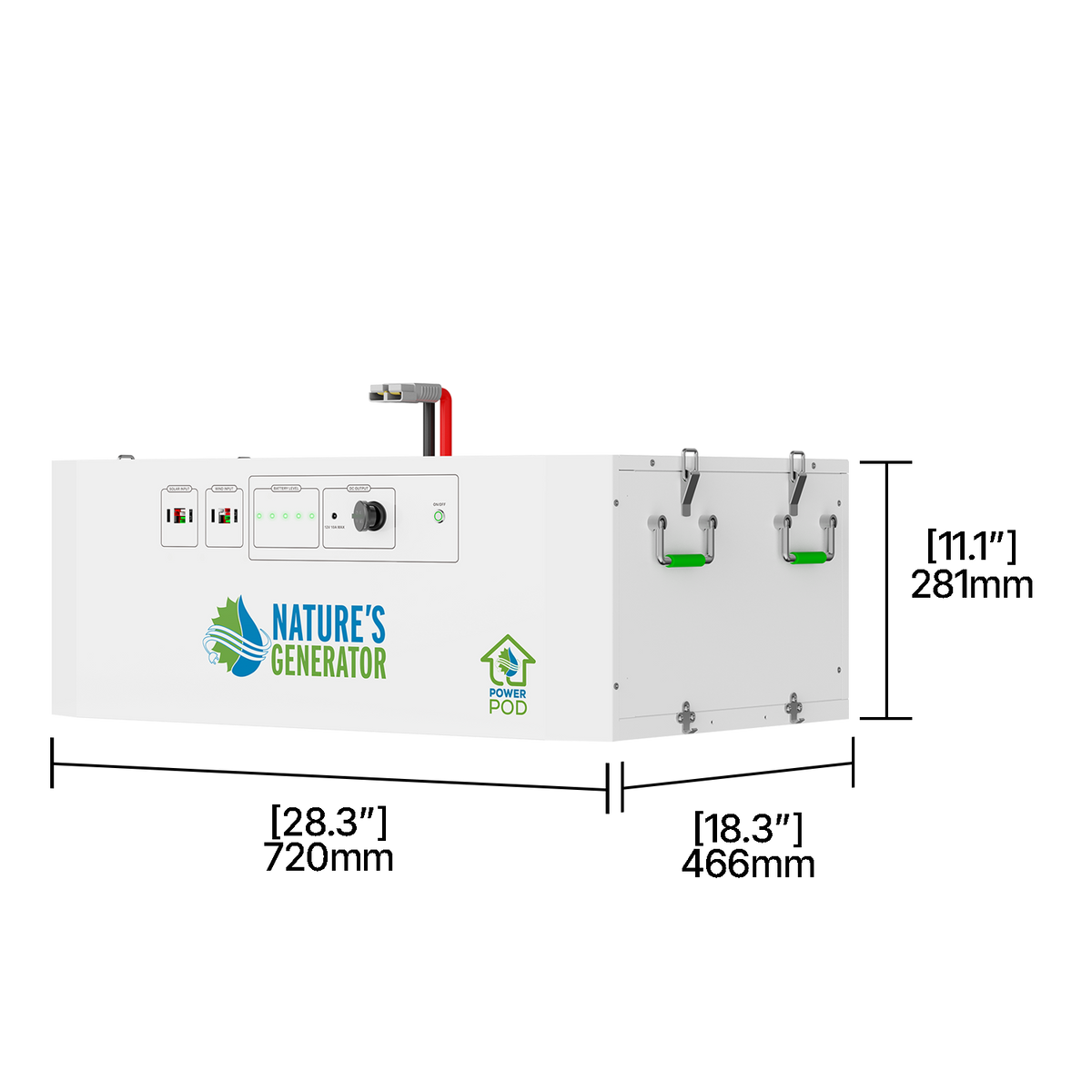 Nature's Generator Powerhouse Gen 2 Solar Kit — 7200W, 4800Wh, Transfer Switch