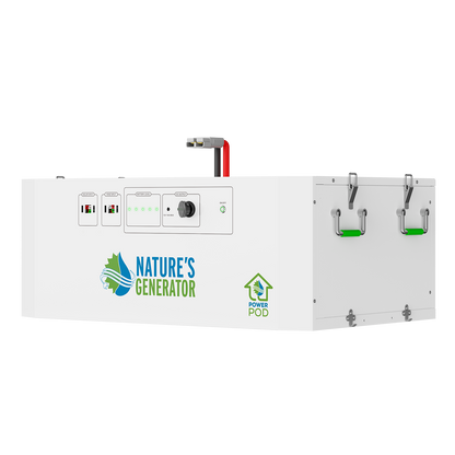 Nature's Generator Powerhouse Gen 2 Solar Kit — 7200W, 4800Wh, Transfer Switch