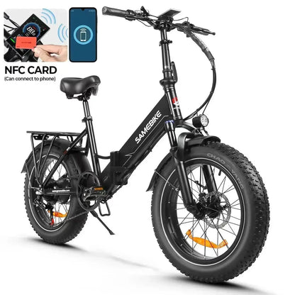 Folding Fat-Tire E-Bike 750W — 48V 13Ah, 20×4.0 Tires, City and Trail