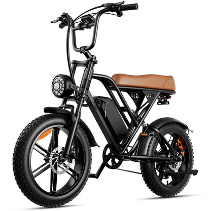 G60 1000W Fat-Tire E-Bike — 48V 15Ah, Dual Suspension, 31 MPH