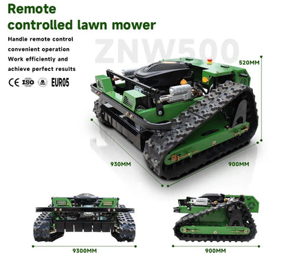 ZONAWELL ZNW-500 Remote-Controlled Slope Mower — 20 in. Cut, 45° Climbing