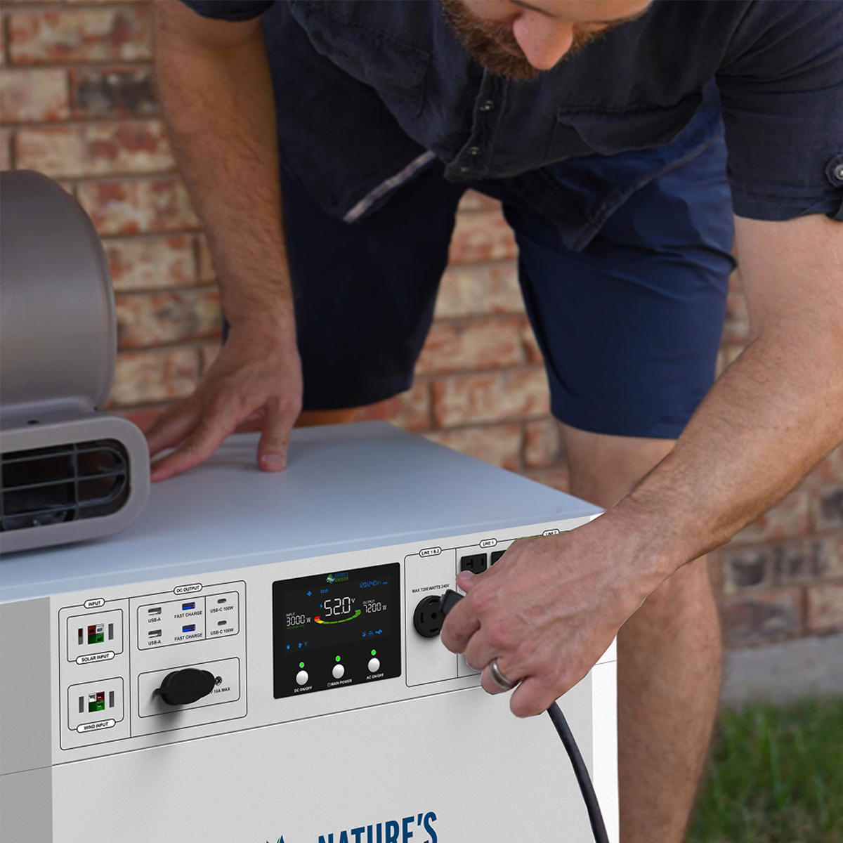 Nature's Generator Powerhouse Gen 2 Whole-Home Generator — 7200W, 4800Wh