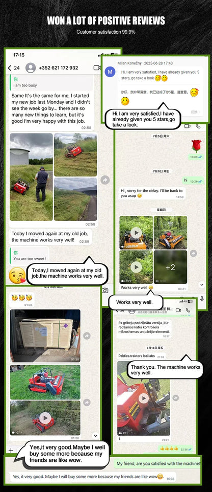 550mm Self-Propelled Remote-Controlled Lawn Mower for Small Household Gardens Outdoor Maintenance Robot