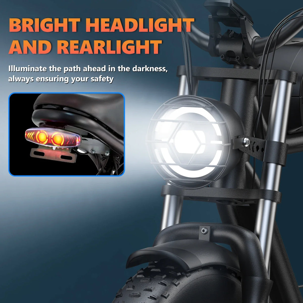 Kickwey K7 1500W Fat-Tire E-Bike — 48V 23Ah, 33 MPH, Off-Road