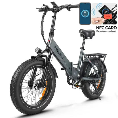 Folding Fat-Tire E-Bike 750W — 48V 13Ah, 20×4.0 Tires, City and Trail