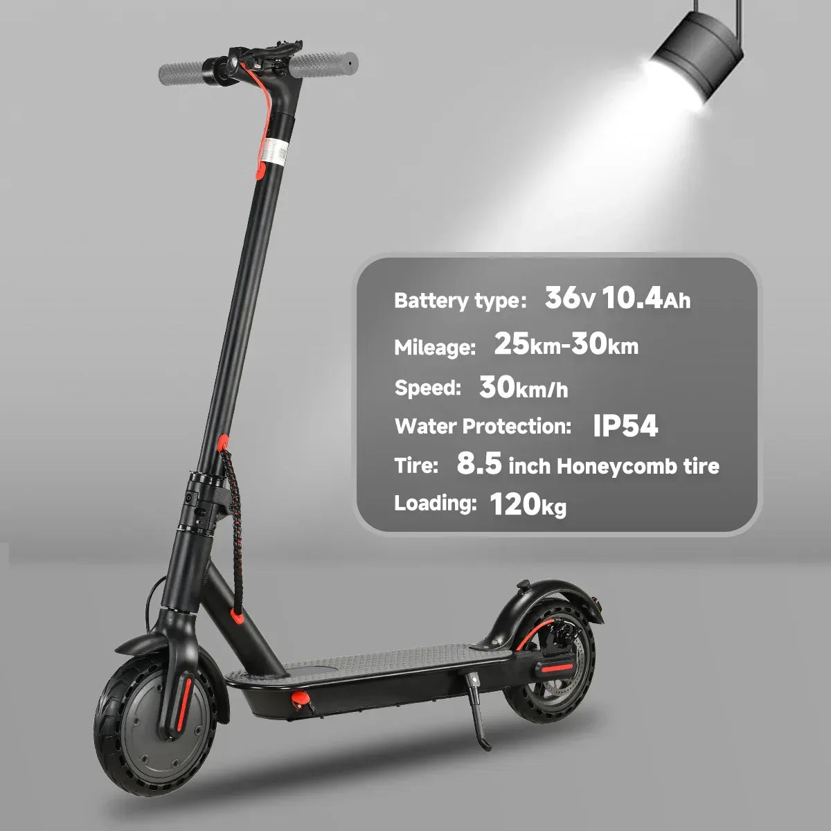 VoltStrider Esprit Urban Eight Electric Scooter — 8.5 in., 350W, App Control
