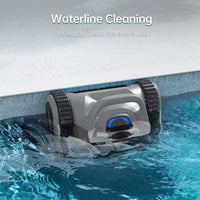 Robotic Pool Vacuum, Cordless Pool Vacuum Robot for above Ground and Inground Pools Wall Floor Waterline Cleaning