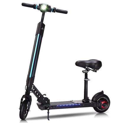Foldable Electric Scooter with Removable Seat — 250W, 15.5 MPH, 12.5 Miles