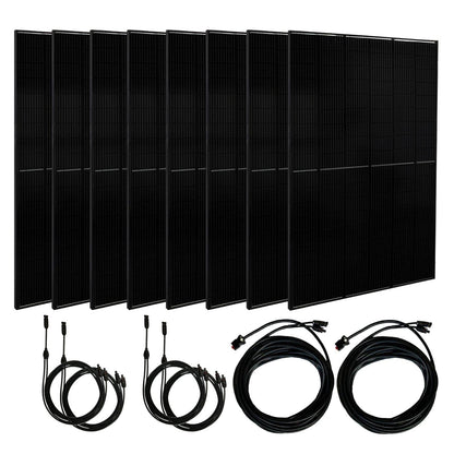 Nature's Generator Powerhouse Gen 2 Solar Kit — 7200W, 4800Wh, Transfer Switch
