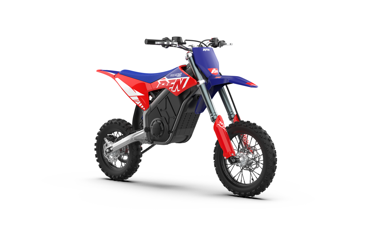 RFN Warrior SX-E5 Youth Electric Dirt Bike — 48V 5kW, 37.5 MPH