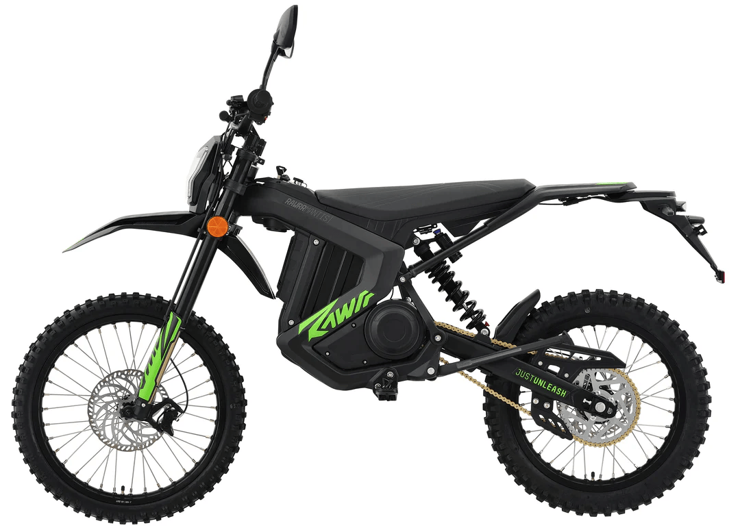 Rawrr Mantis X Electric Dirt Bike — 72V, 50 MPH, 139 lb eMoto