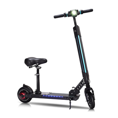 Foldable Electric Scooter with Removable Seat — 250W, 15.5 MPH, 12.5 Miles