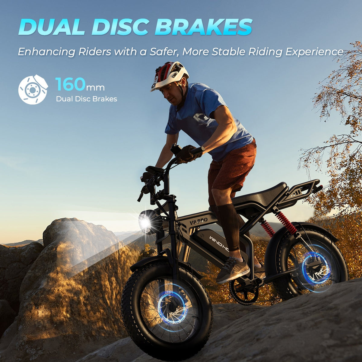 Windhorse V8 Pro Electric Bike — 750W Hub Motor, 330 lb Capacity