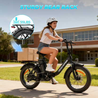 Windhorse W4B Electric Bike — 720W, 48V 748.8Wh, 7-Speed