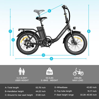 Windhorse W4B Electric Bike — 720W, 48V 748.8Wh, 7-Speed