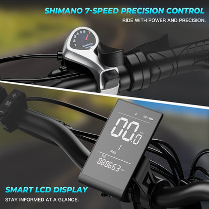 Windhorse W4B Electric Bike — 720W, 48V 748.8Wh, 7-Speed