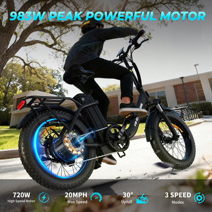 Windhorse W4B Electric Bike — 720W, 48V 748.8Wh, 7-Speed