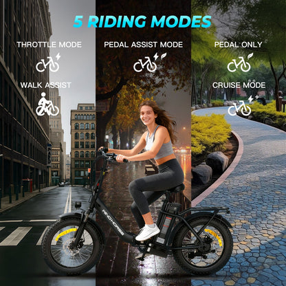 Windhorse W4B Electric Bike — 720W, 48V 748.8Wh, 7-Speed